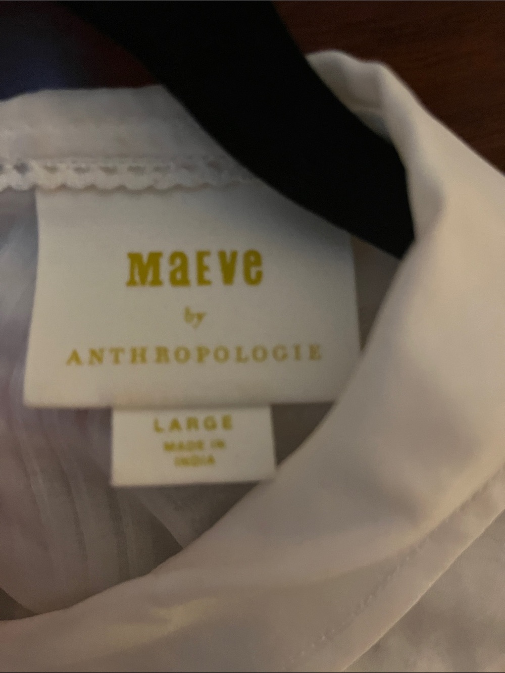 Sheer White Peter Pan Collar Blouse - Picture 2 of 3